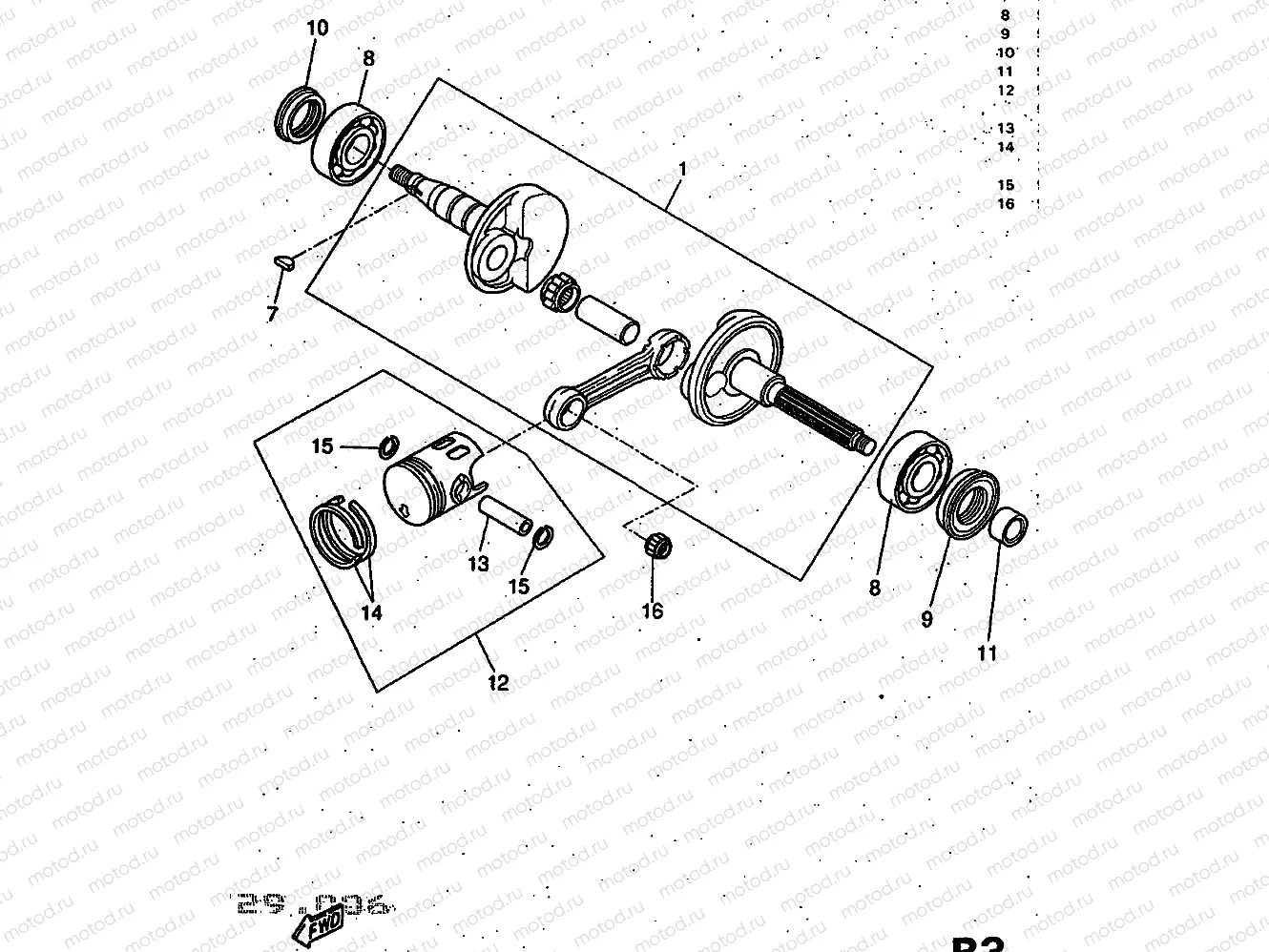 CRANKSHAFT & PISTON
