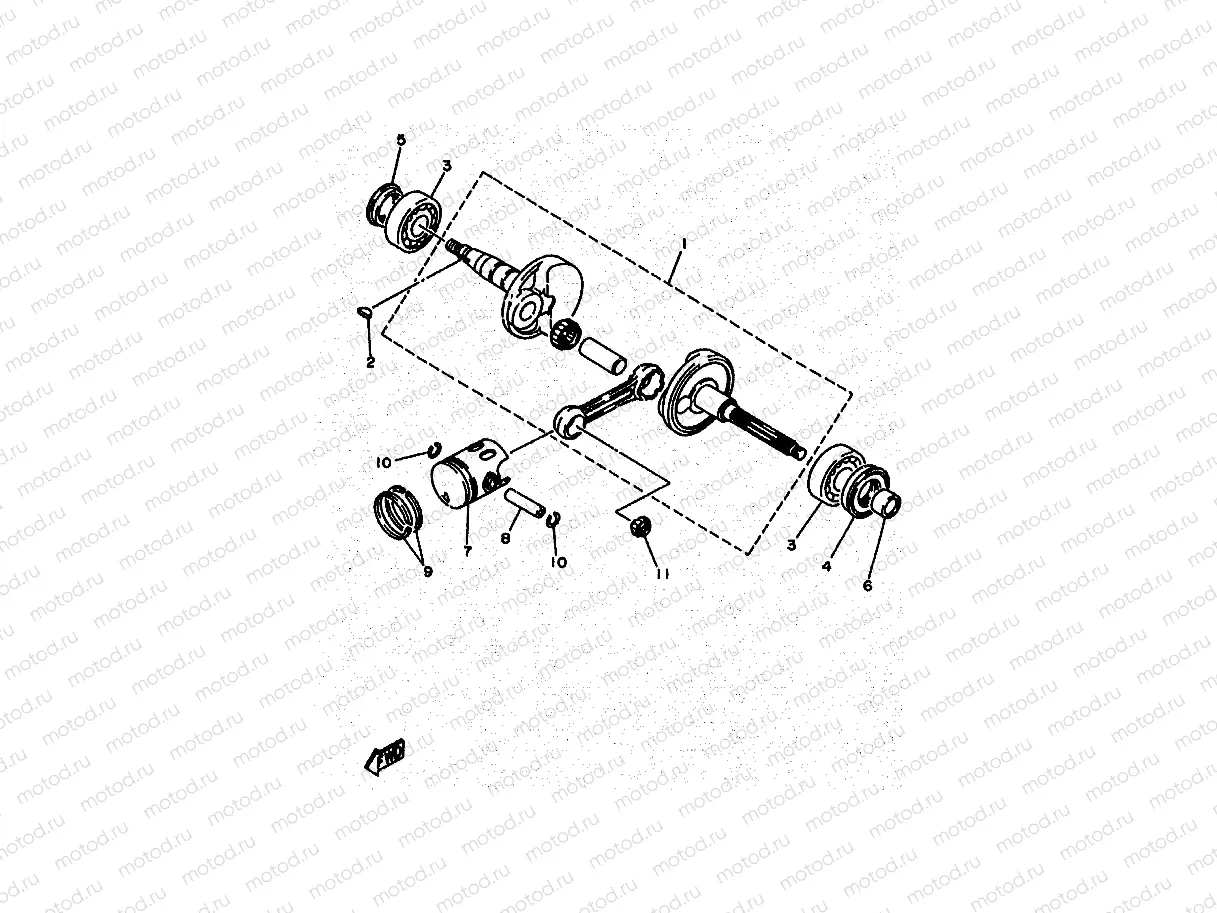 CRANKSHAFT & PISTON