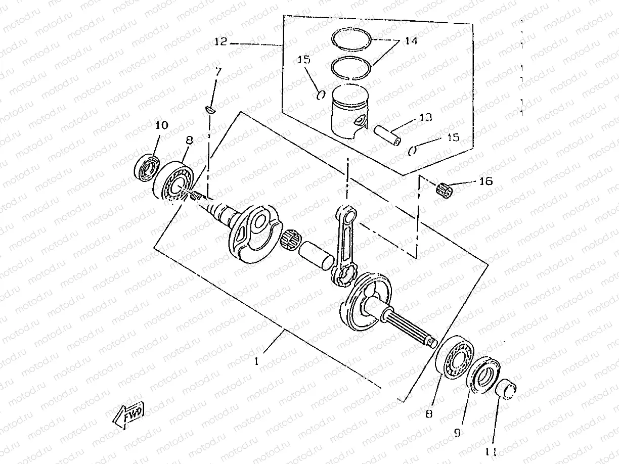 CRANKSHAFT & PISTON