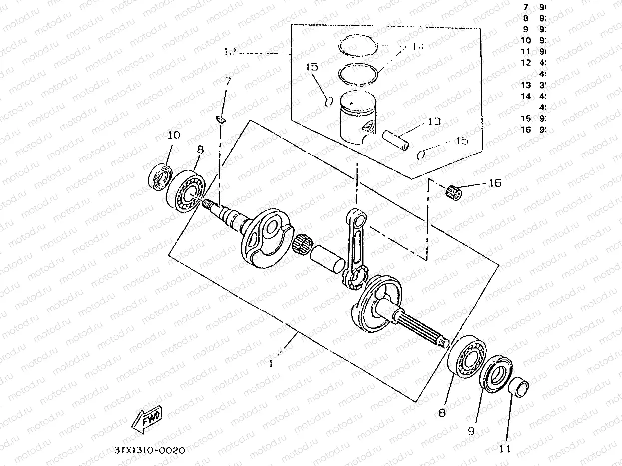 CRANKSHAFT & PISTON