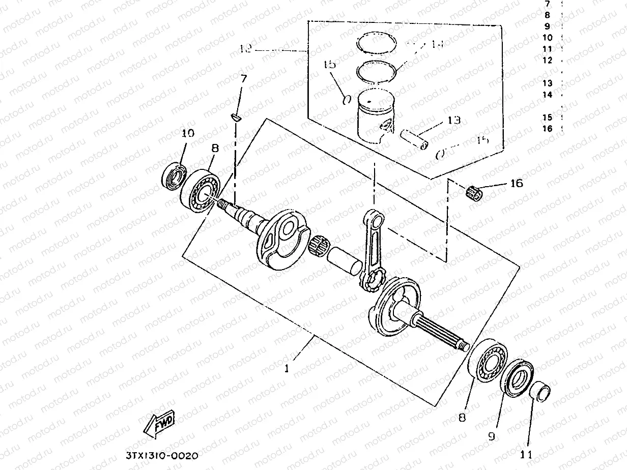 CRANKSHAFT & PISTON