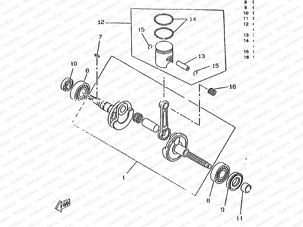 CRANKSHAFT & PISTON