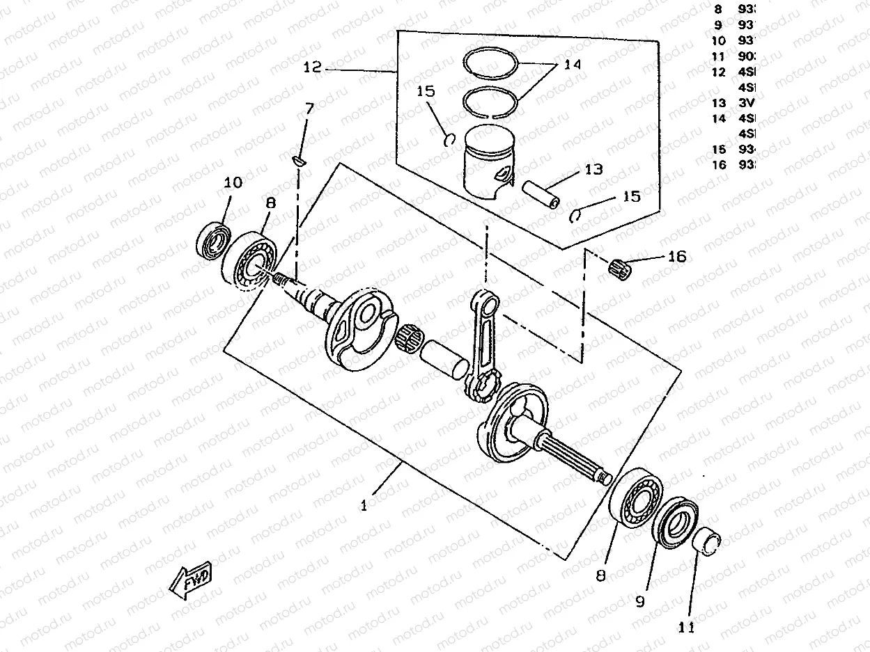 CRANKSHAFT & PISTON