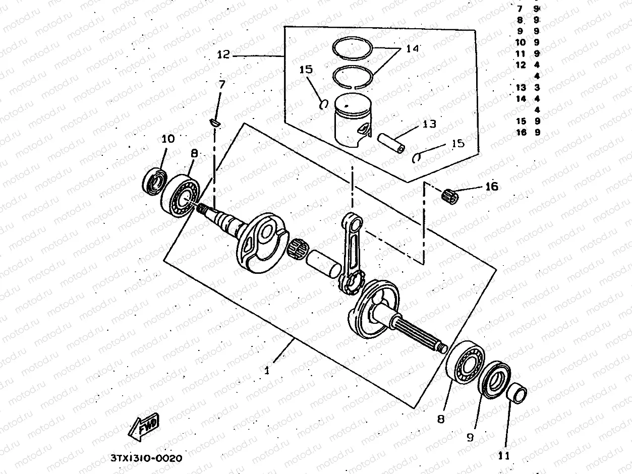 CRANKSHAFT & PISTON