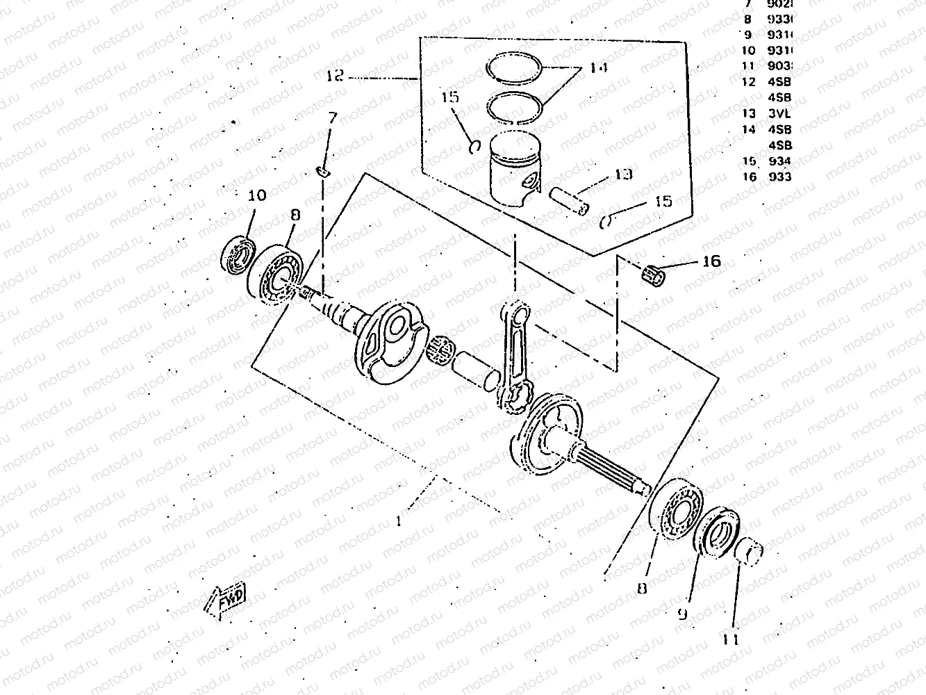 CRANKSHAFT & PISTON