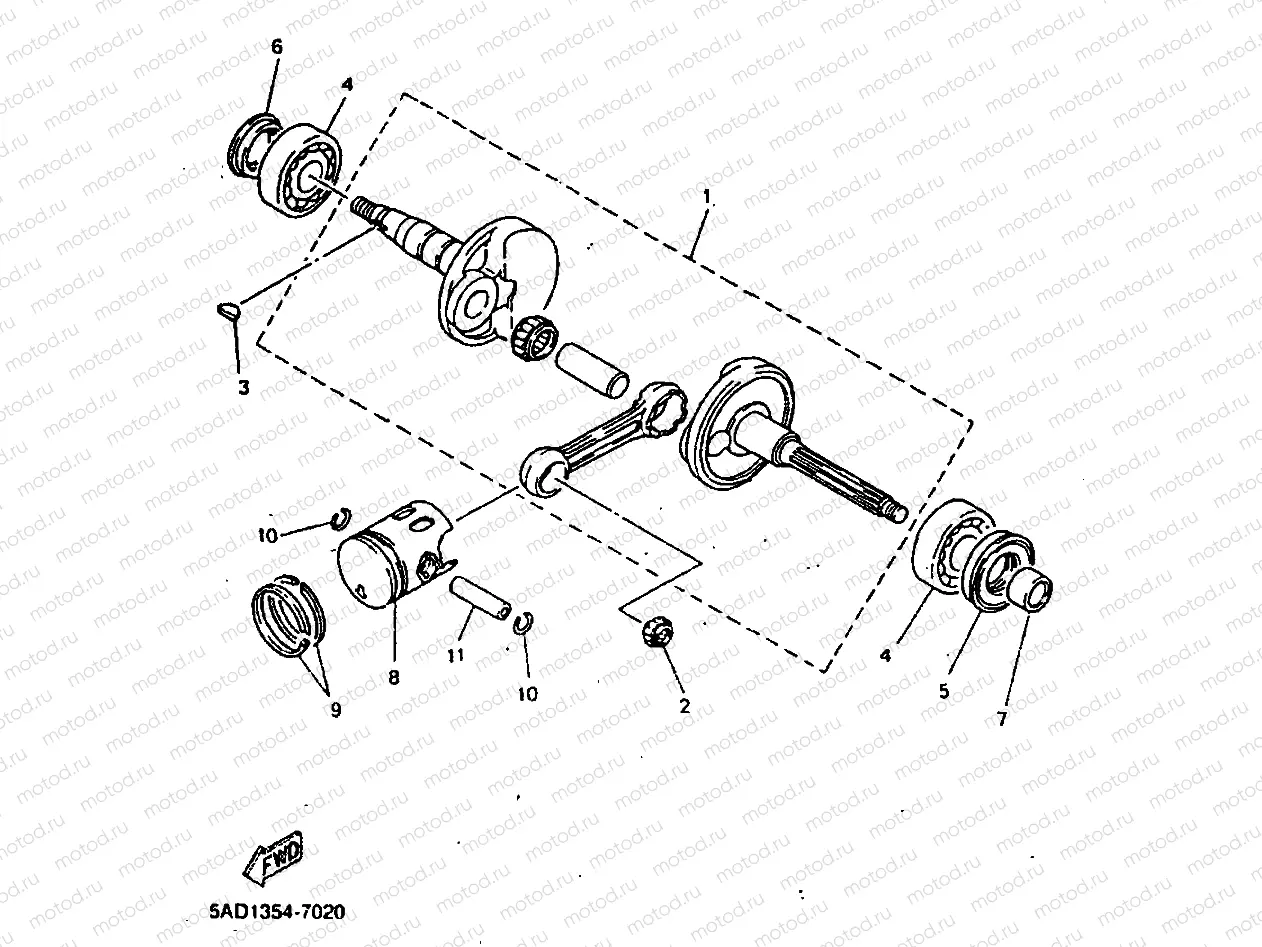 CRANKSHAFT & PISTON