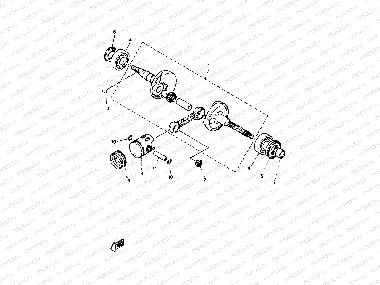 CRANKSHAFT & PISTON