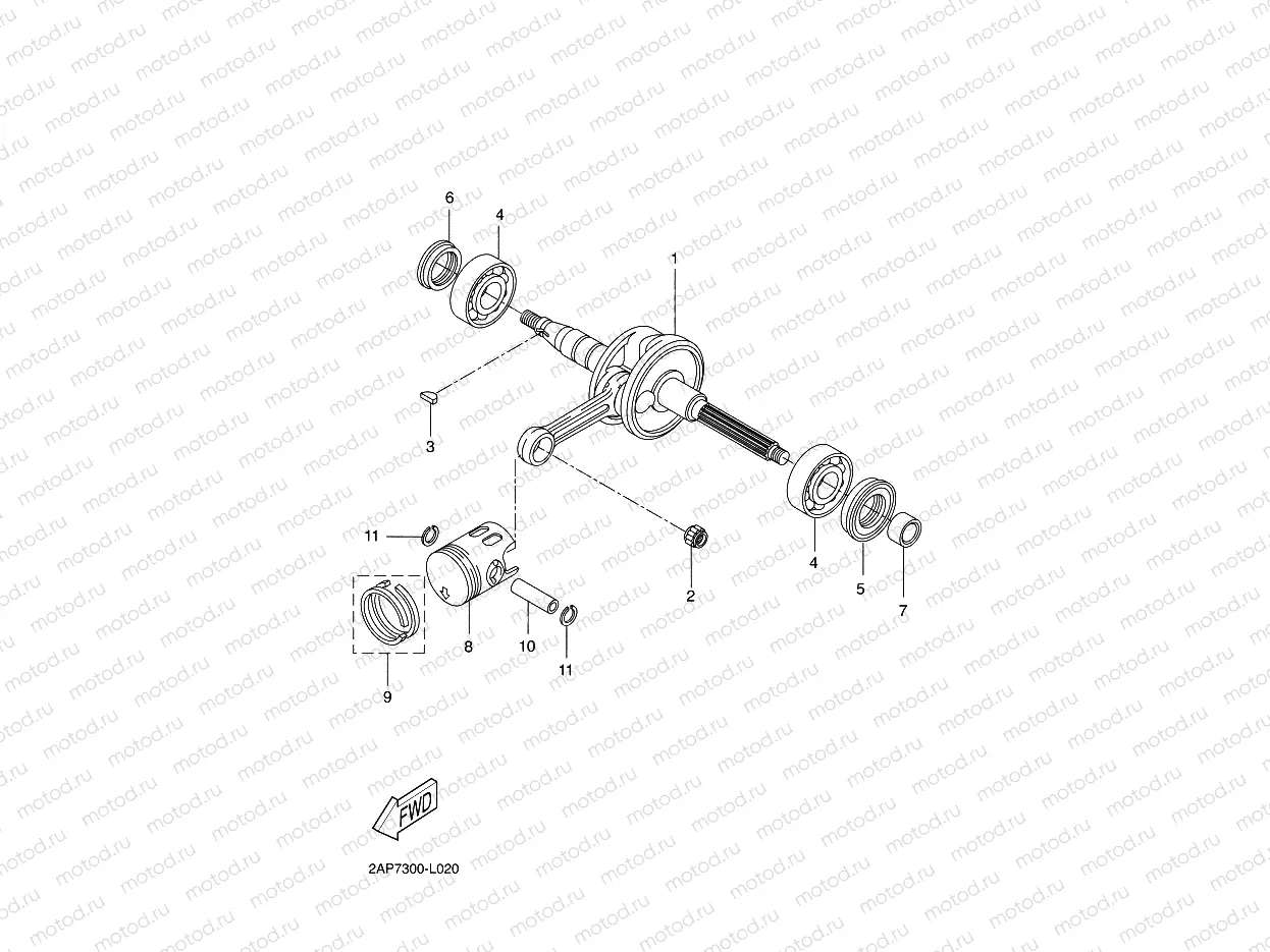 CRANKSHAFT & PISTON