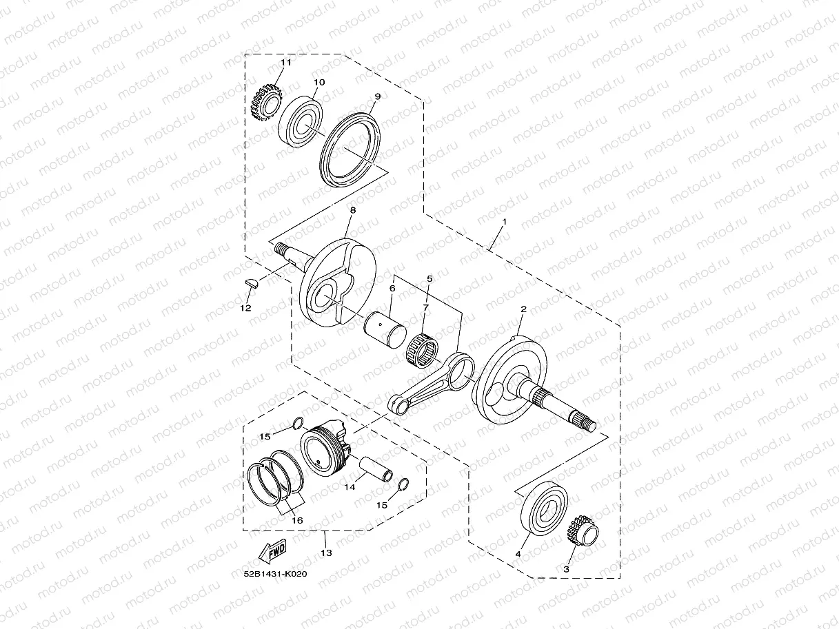 CRANKSHAFT & PISTON