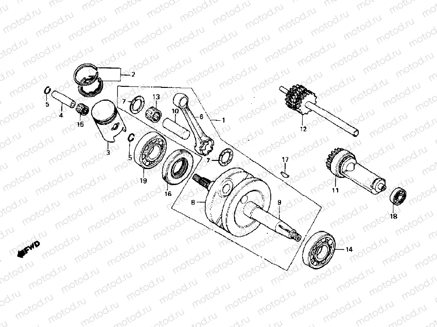 Crankshaft & piston