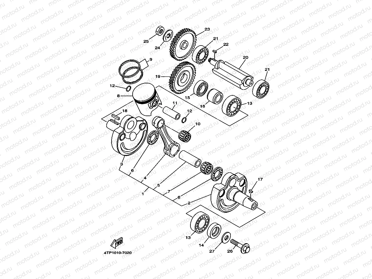 CRANKSHAFT & PISTON