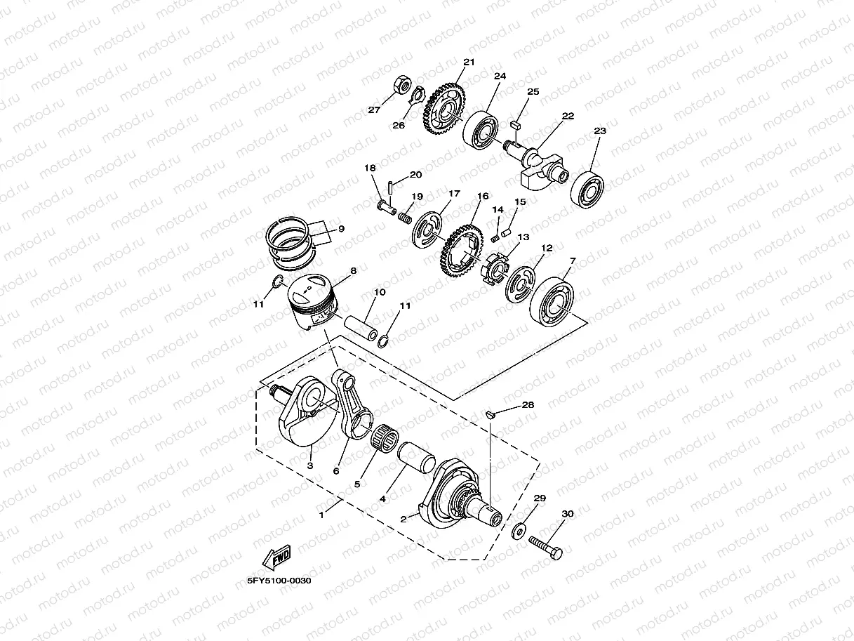 CRANKSHAFT & PISTON