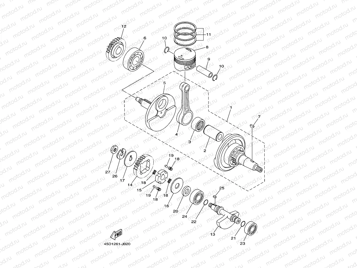 CRANKSHAFT & PISTON