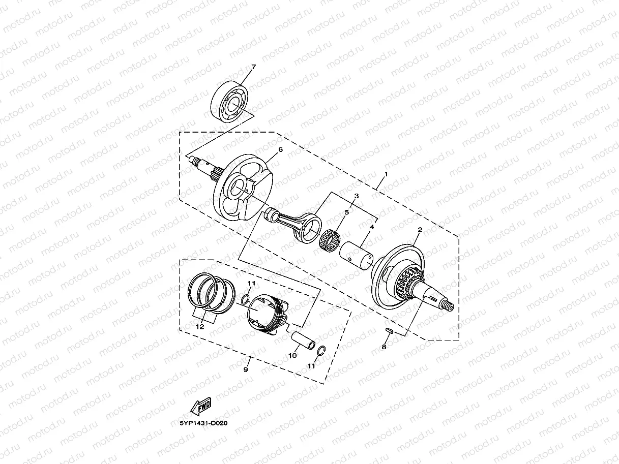 CRANKSHAFT & PISTON