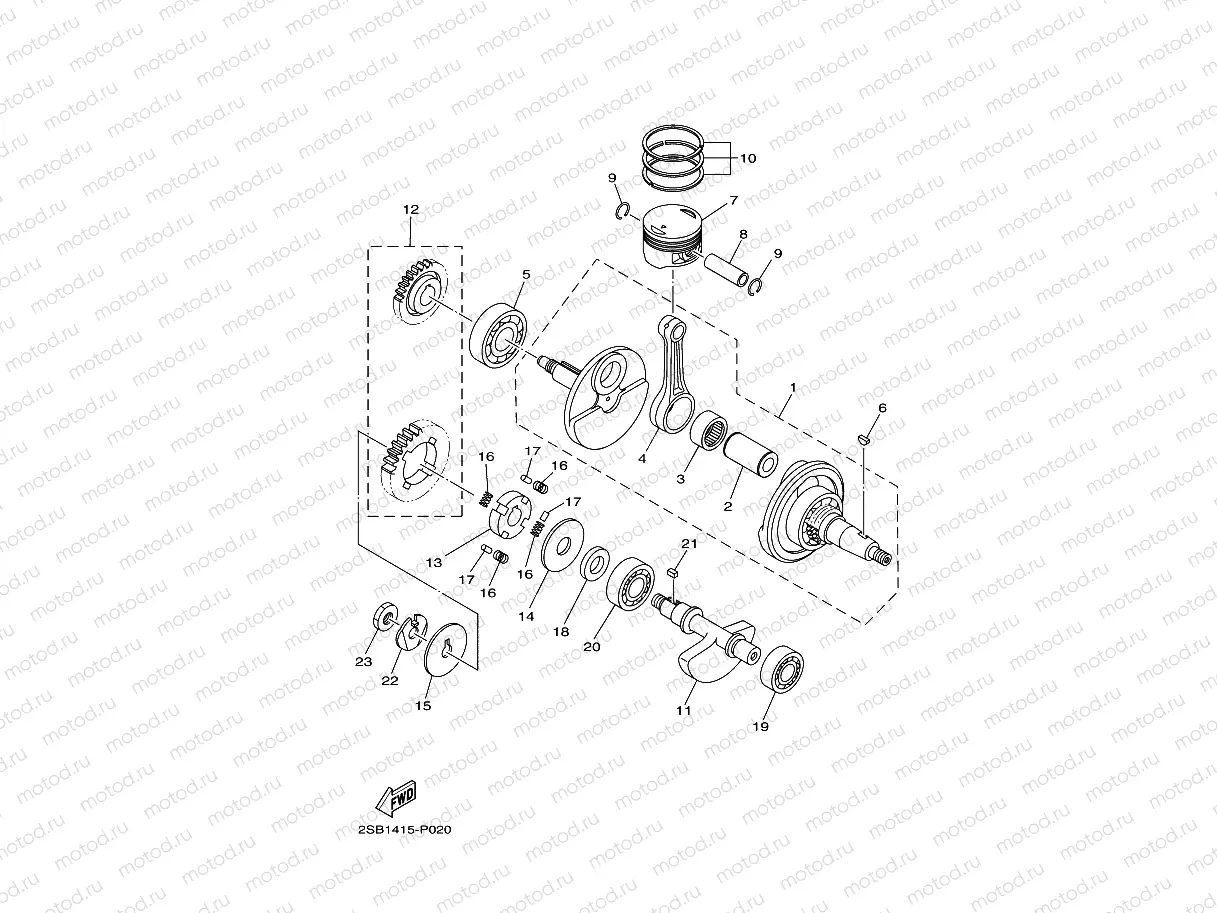CRANKSHAFT & PISTON