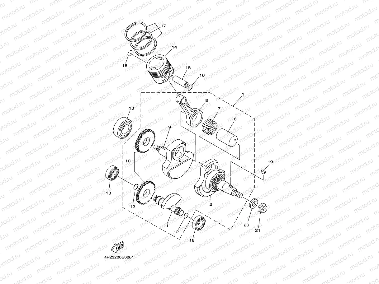 CRANKSHAFT & PISTON