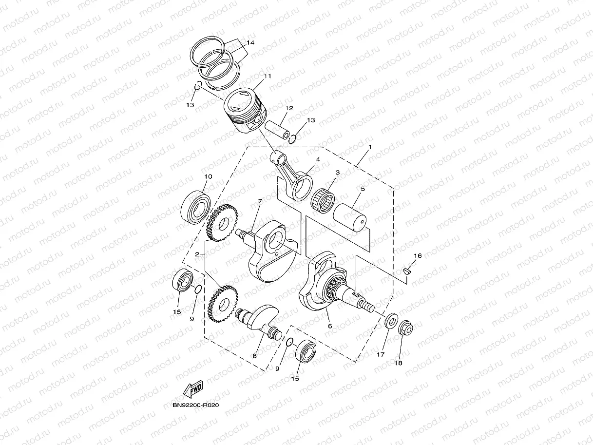 CRANKSHAFT & PISTON