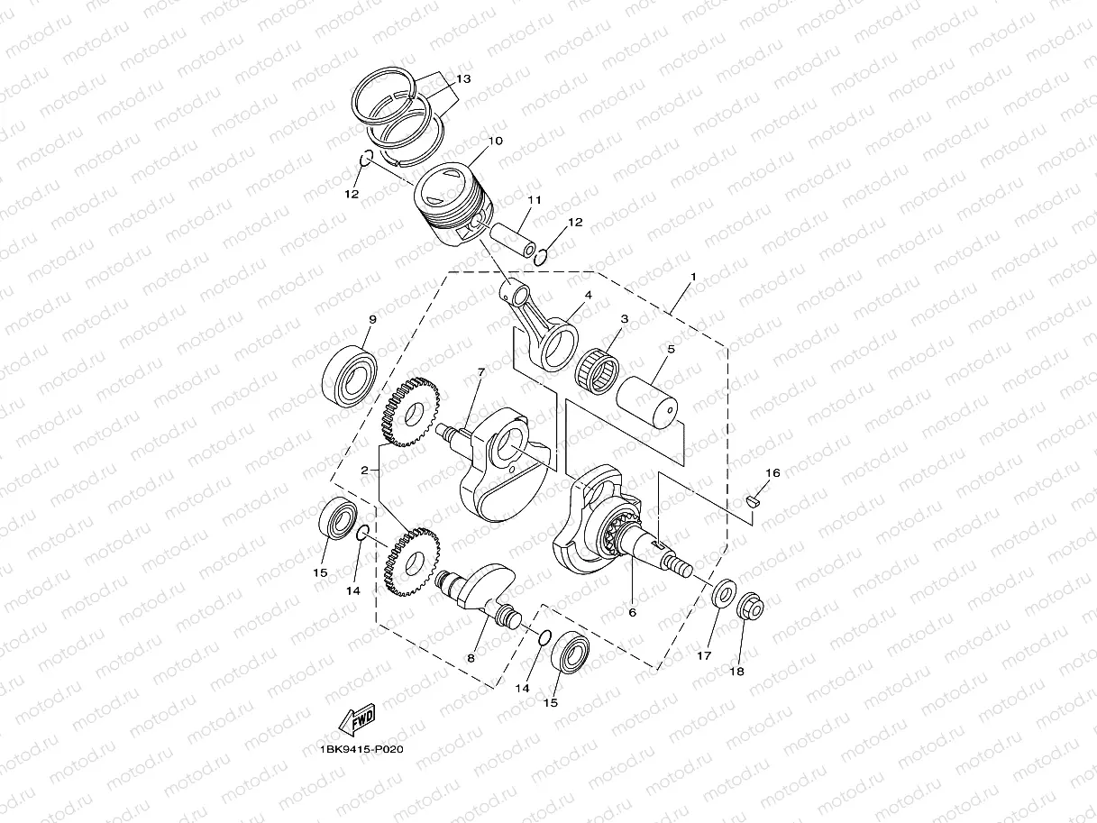 CRANKSHAFT & PISTON