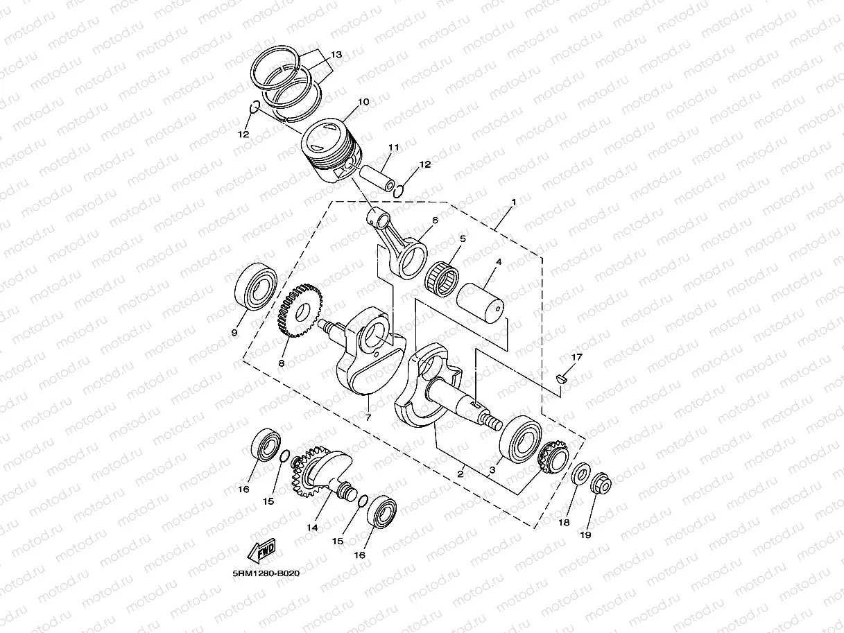 CRANKSHAFT & PISTON