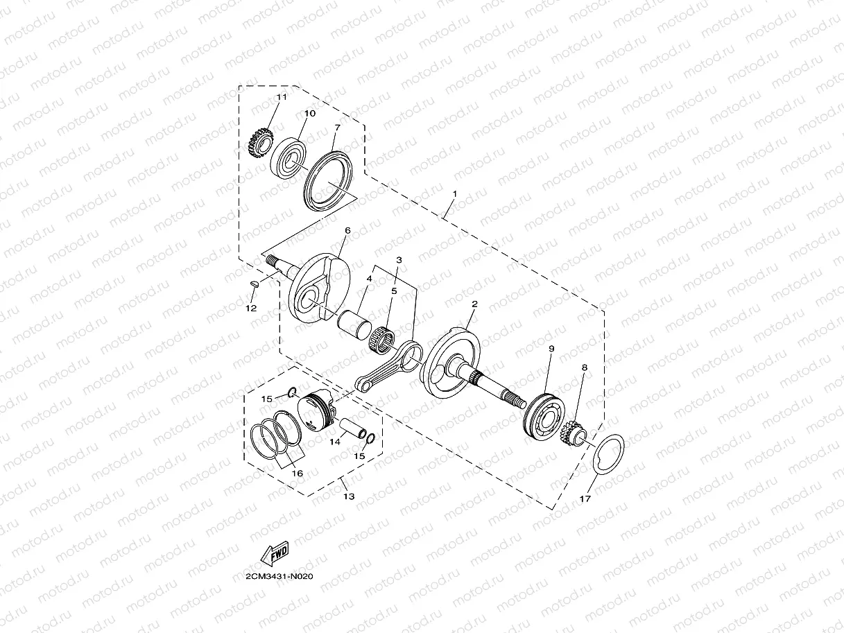 CRANKSHAFT & PISTON