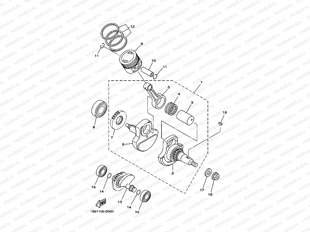 CRANKSHAFT & PISTON