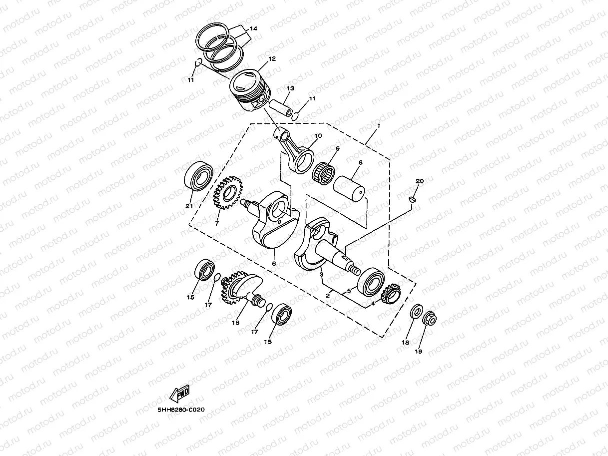 CRANKSHAFT & PISTON
