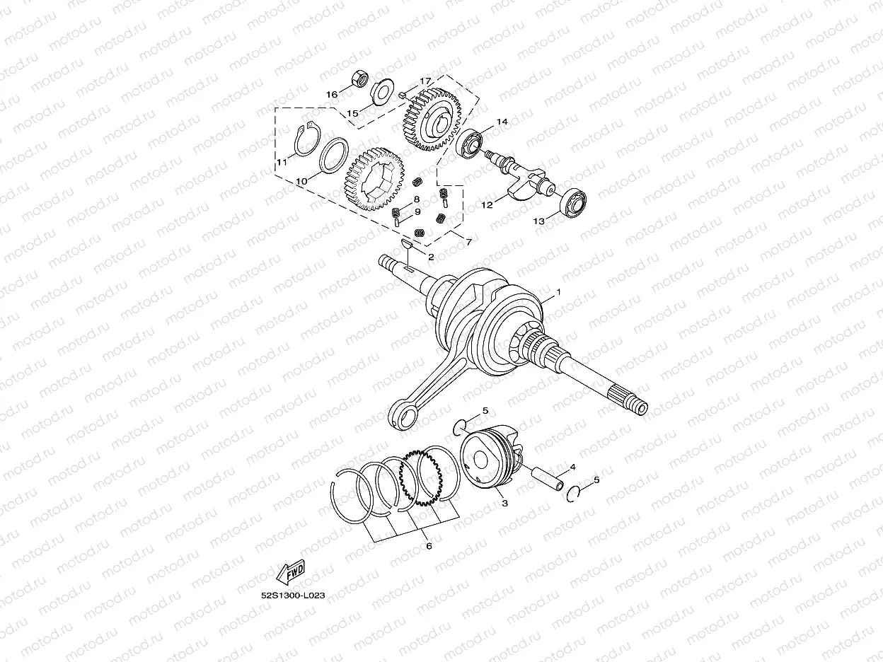 CRANKSHAFT & PISTON