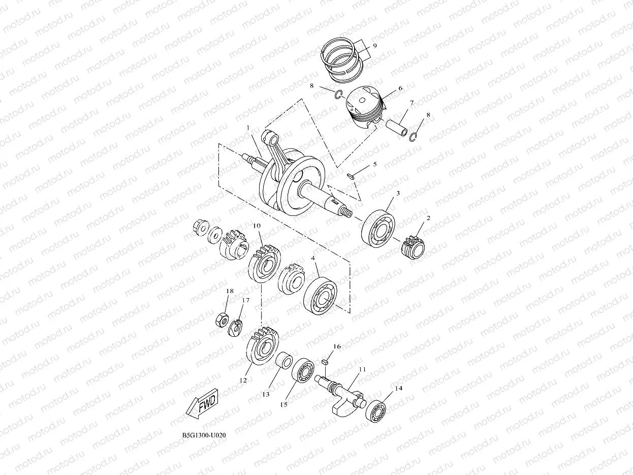 CRANKSHAFT & PISTON