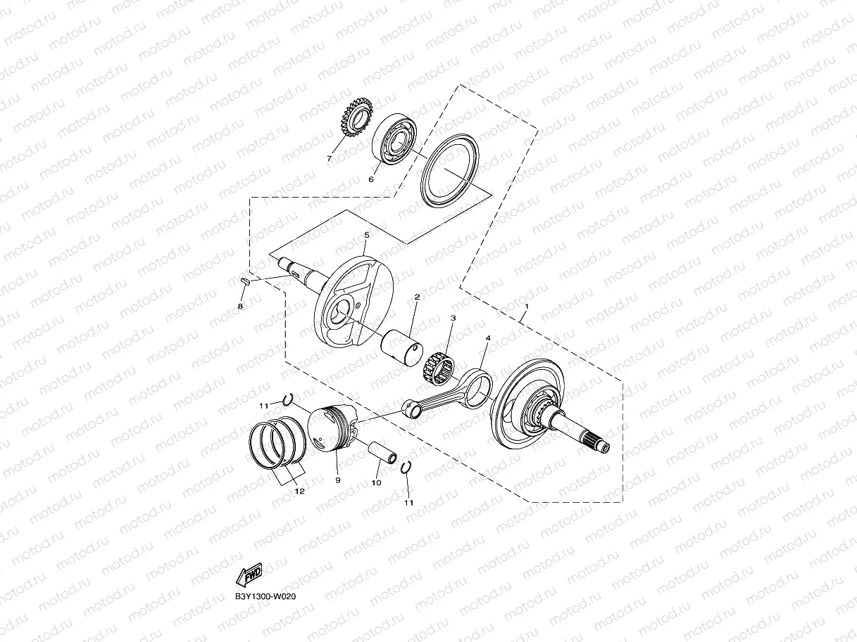 CRANKSHAFT & PISTON