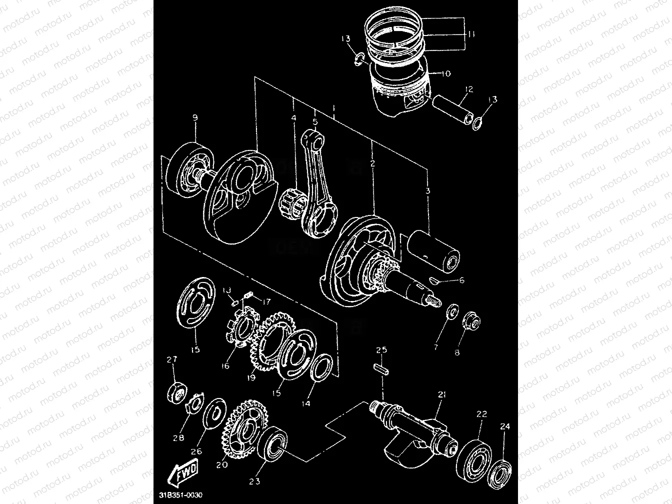 CRANKSHAFT & PISTON