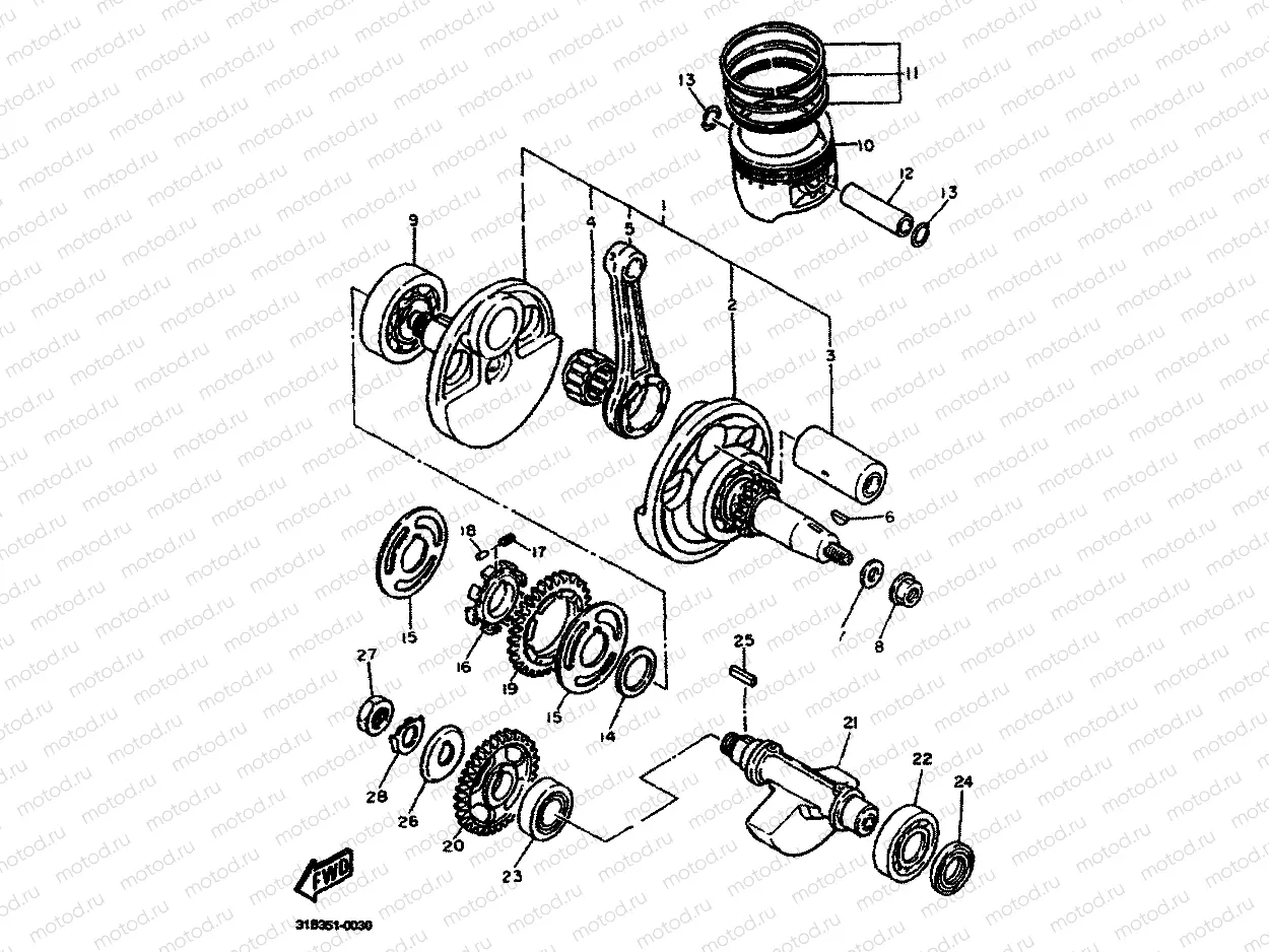 CRANKSHAFT & PISTON