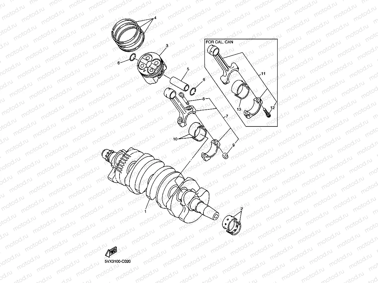 CRANKSHAFT & PISTON