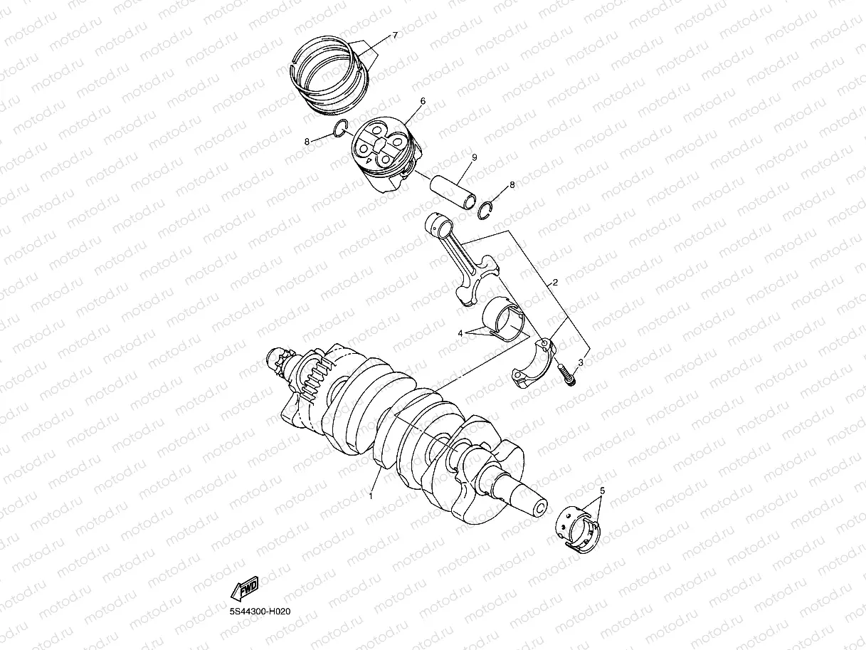 CRANKSHAFT & PISTON