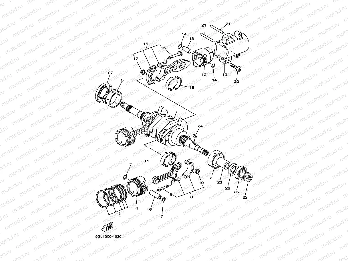 CRANKSHAFT & PISTON