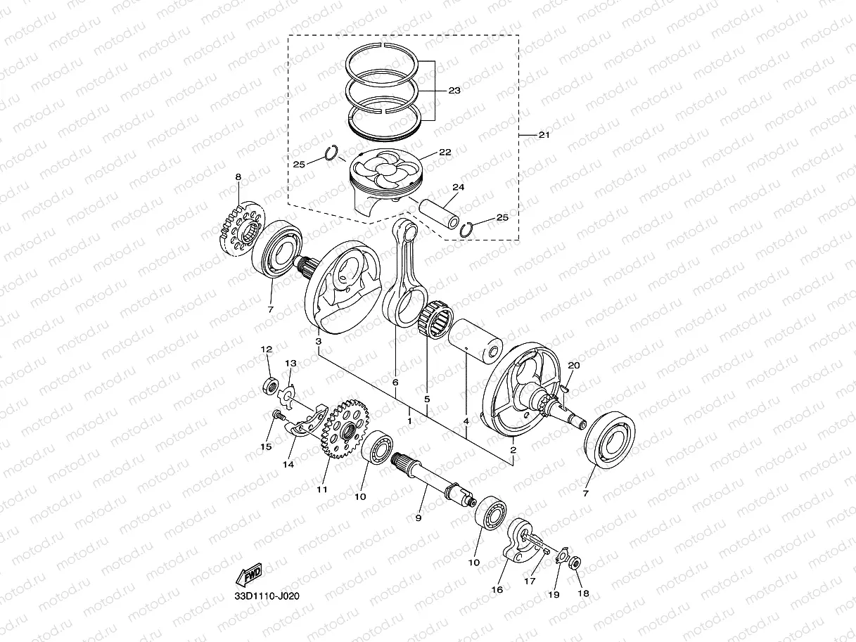 CRANKSHAFT & PISTON