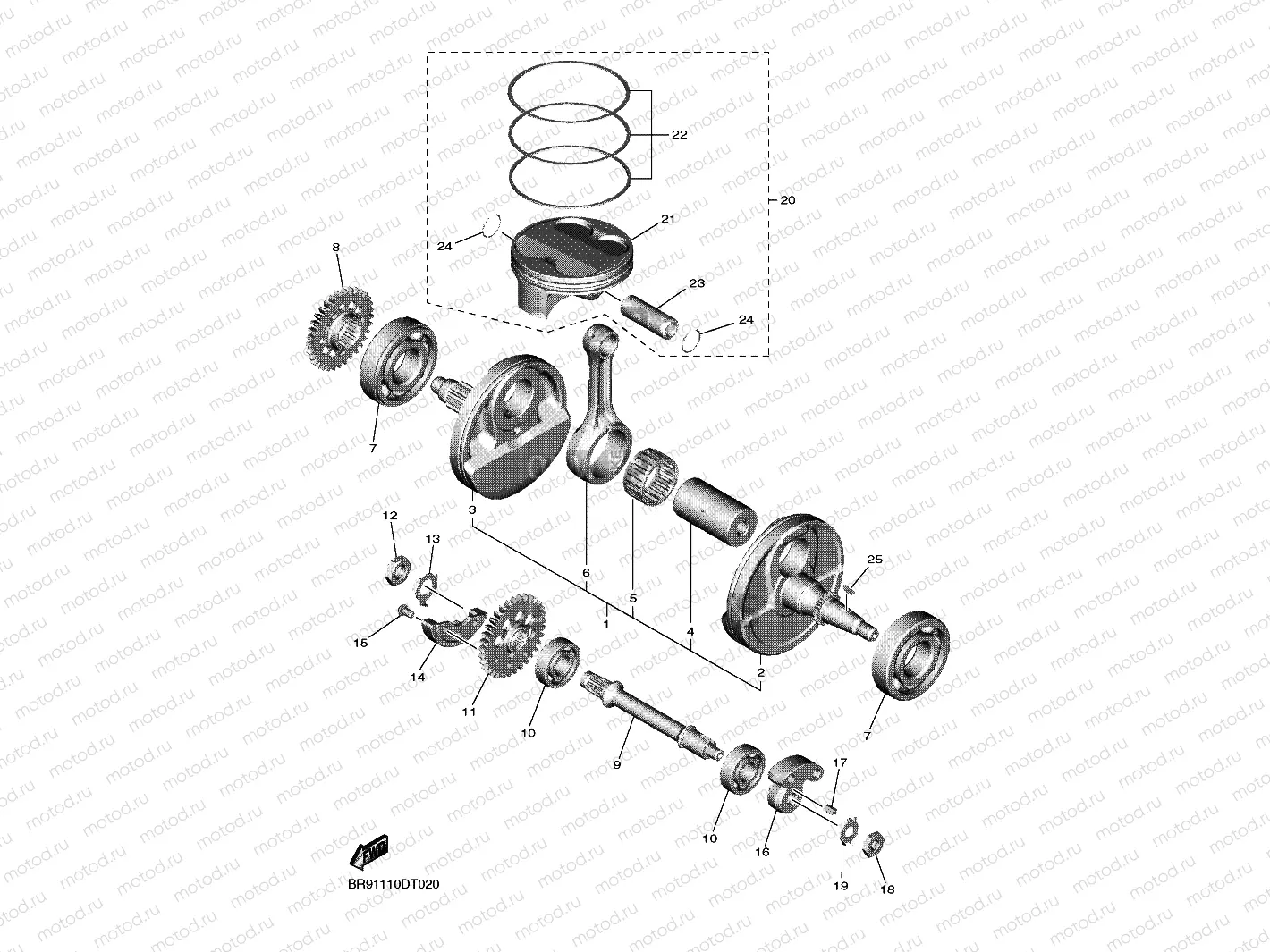 CRANKSHAFT & PISTON
