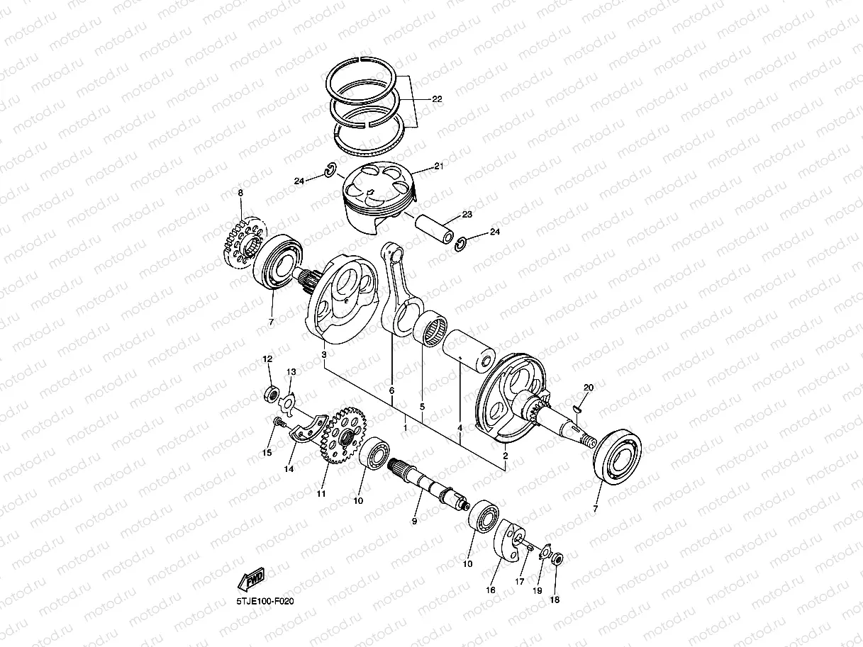 CRANKSHAFT & PISTON