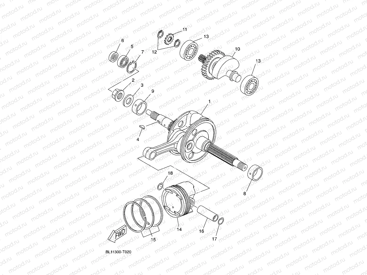 CRANKSHAFT & PISTON