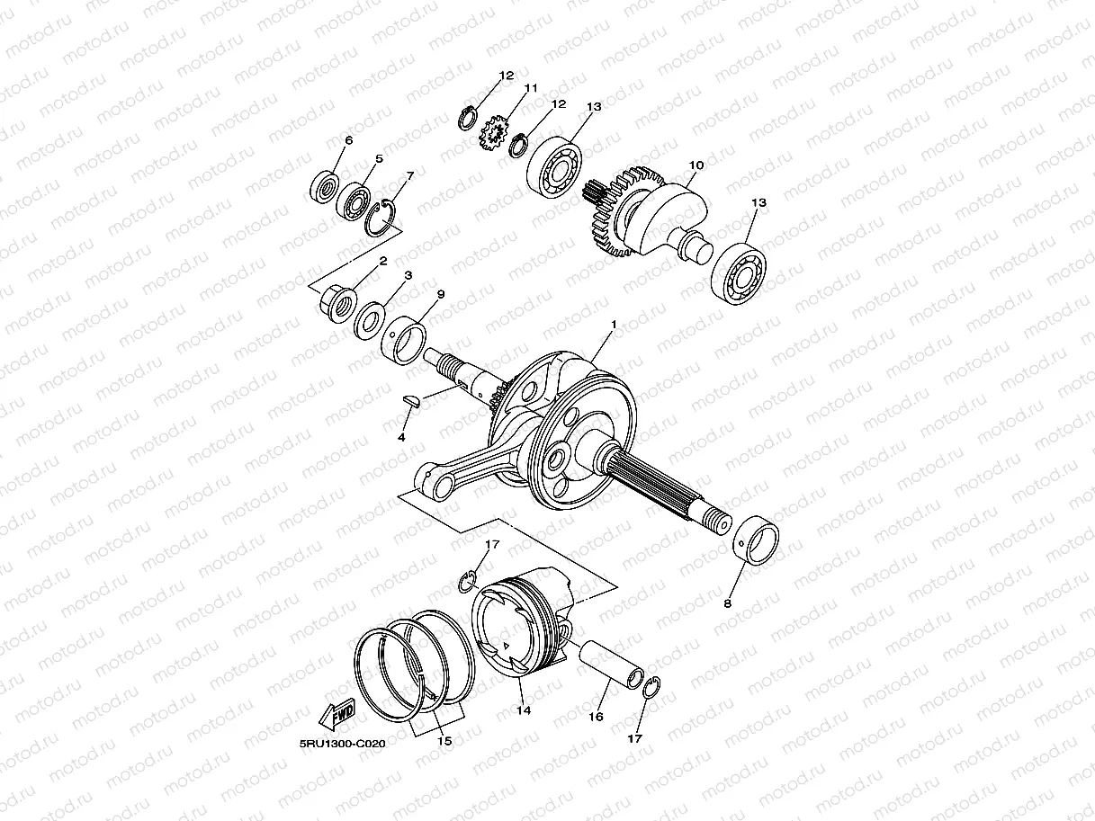 CRANKSHAFT & PISTON
