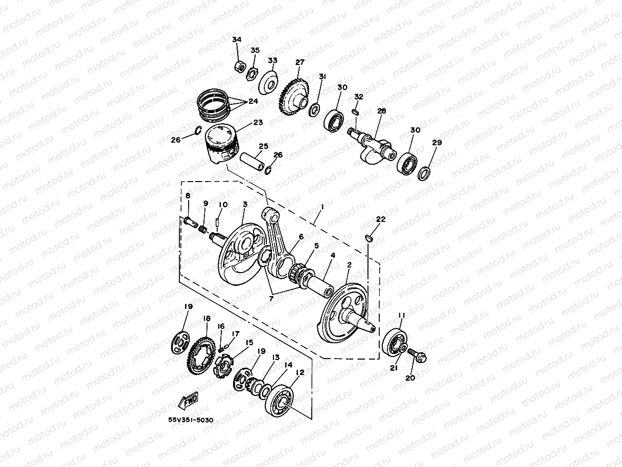 CRANKSHAFT & PISTON