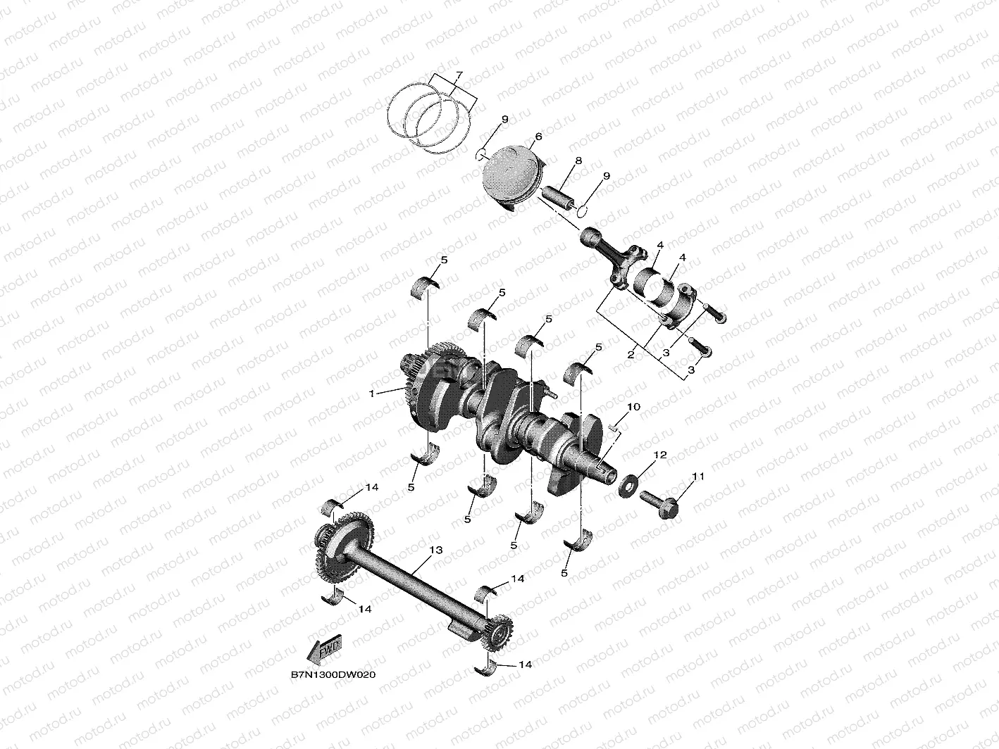 CRANKSHAFT & PISTON