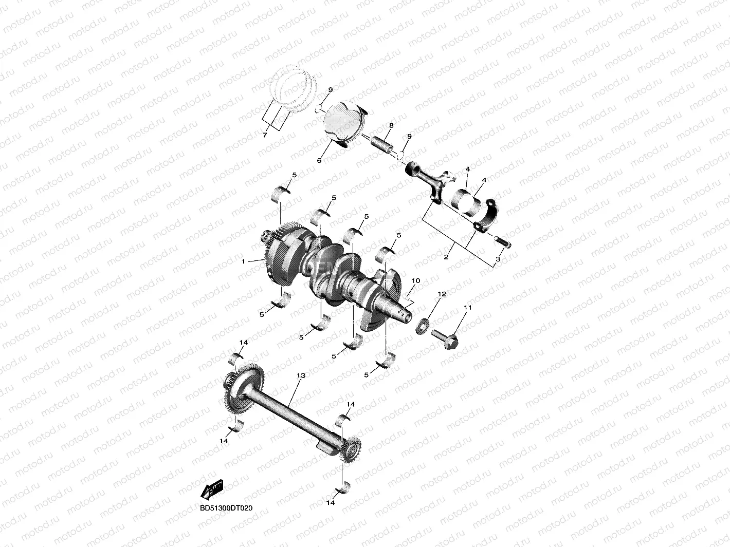 CRANKSHAFT & PISTON
