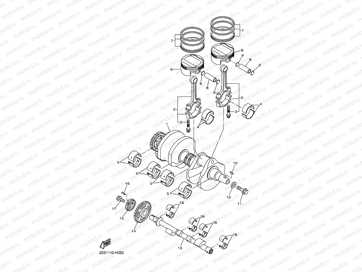 CRANKSHAFT & PISTON