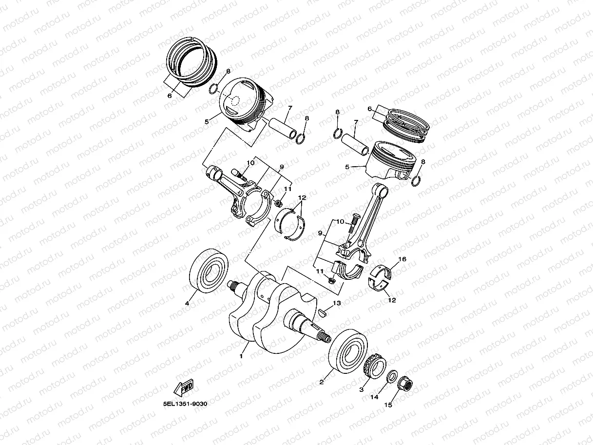 CRANKSHAFT & PISTON