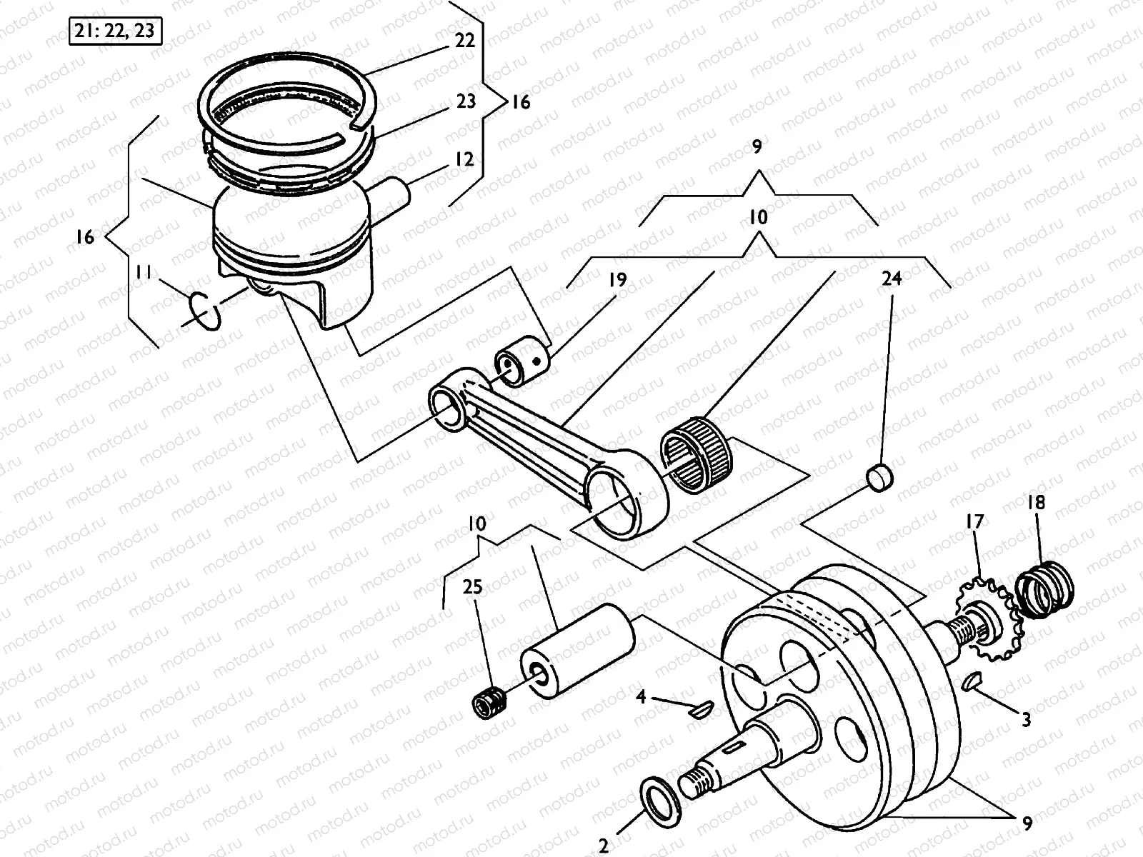 CRANKSHAFT - PISTON