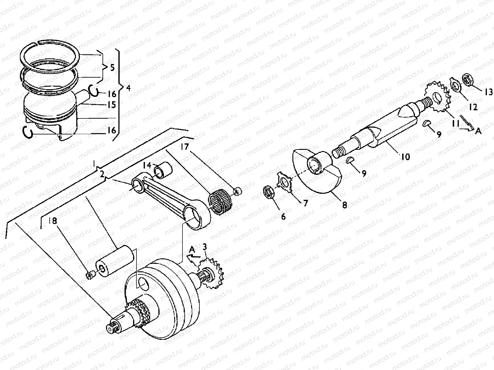 CRANKSHAFT - PISTON