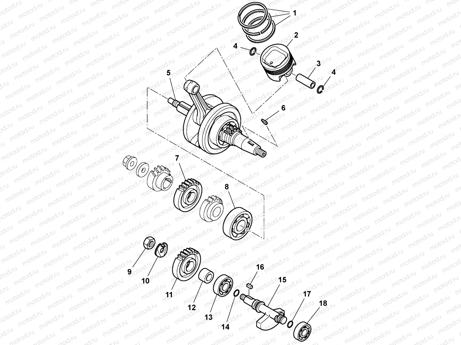 CRANKSHAFT - PISTON