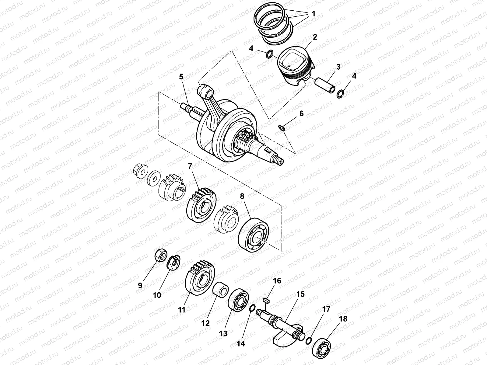 CRANKSHAFT - PISTON