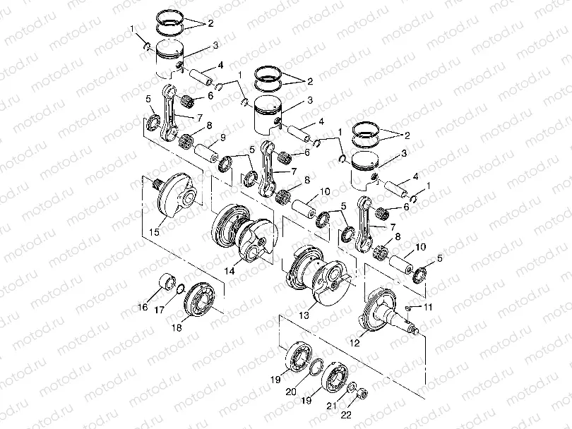 CRANKSHAFT & PISTON - B974978 (4941254125c004) | CRANKSHAFT & PISTON - B974978 (4941254125c004)