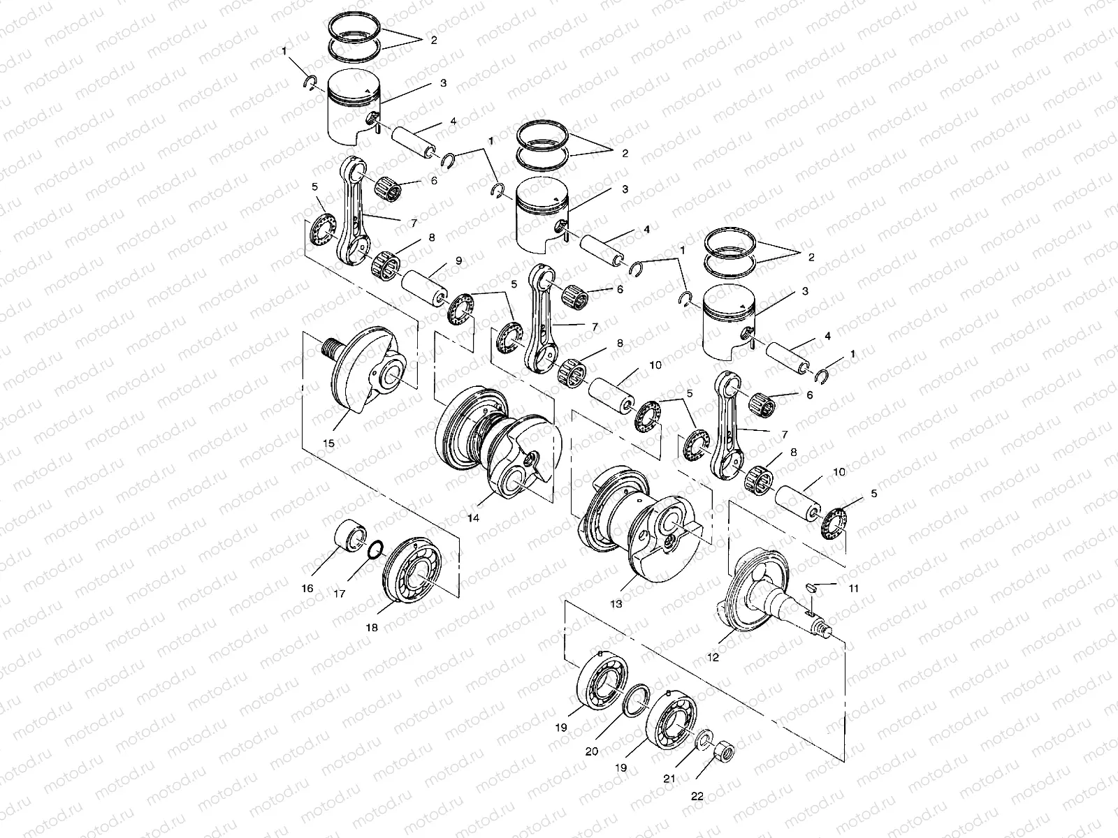 CRANKSHAFT & PISTON - W004978D (4955795579C004) | CRANKSHAFT & PISTON - W004978D (4955795579C004)